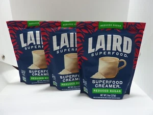 lot 3 Laird Superfood Coffee Creamer- REDUCED SUGAR 80% LESS SUGAR 8oz/EACH New - Picture 1 of 4