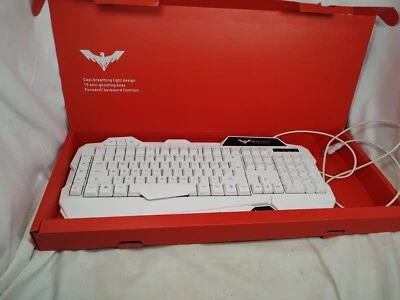 Gaming Keyboard Magic Eagle Havit Rainbow Backlit Model HV-KB558CM White - Image 1 of 4