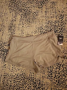 NWT $45 Women’s Reebok Marathon Training Shorts Size XL SILVER SCONCE  - Picture 1 of 9
