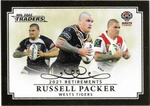 2022 Nrl Traders Retirements (R18) Russell PACKER Wests Tigers - Picture 1 of 1