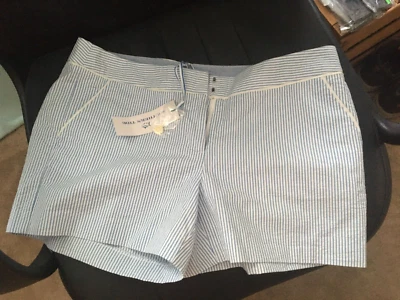Pantalones Cortos Southern Tide Seersucker Boat Azul Blanco Rayas Nuevos con Etiquetas, Talla 10 Foto 1 de 4