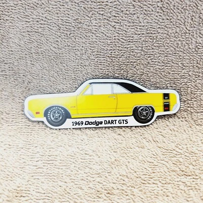 Johnny Lightning Magnet. 1969 Dodge Dart GTS. 3.75 Inches Long. Used. - Image 1 of 3