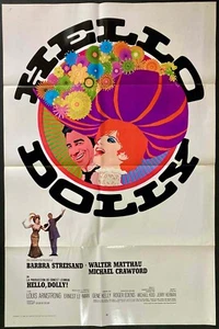 Hello Dolly ORIGINAL Spanish One Sheet Movie Poster Barbra Streisand - Picture 1 of 10