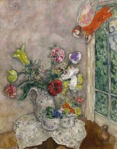 Marc Chagall Frühling Blumen Leinwandbild 16 x 20 - Bild 1 von 4
