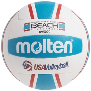 Elite Beach Volleyball, Red/Blue, Hand-stitched Cover, Outdoor Use, 1 Year Wa... - Picture 1 of 4