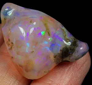 Pepita de ópalo de cristal pulido africano de 27 quilates tallada faceta áspera YWC610 - Imagen 1 de 3