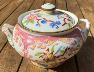 Minton Cockatrice Pink RARE Sugar Bowl #3970 EXC! Globe Stamp - Picture 1 of 7
