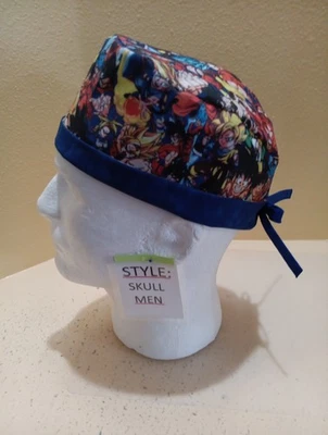 Dragon Ball Z Packed Men's Skull/Chemo Surgical Scrub Hat/Cap Handmade - Image 1 of 4