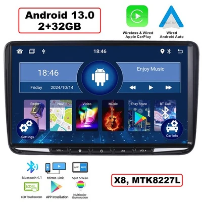 9" Autoradio CarPlay für VW GOLF 5 6 Polo Passat Touran EOS GPS Navi +RDS mit BT - Bild 1 von 4