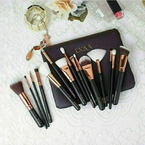 Neu 15pc Make Up Bürsten Brush Set Rosegold Pinsel Verfassungs Schönheit DE - Bild 1 von 3