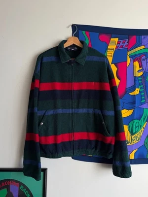 Polo deportivo a rayas polar XL Ralph Lauren vintage años 90 Foto 1 de 4