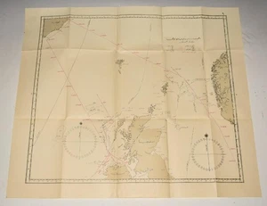 OTTOMAN Map of Ireland United Kingdom & Norway rare and intriguing ca1920 - Picture 1 of 1