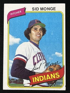 1980 Topps #74 Sid Monge Cleveland Indians Vintage MLB Baseball Card - Picture 1 of 2