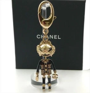 Chanel Coco mark Matelassé Lion motif charm key ring From JAPAN used 2502SM - Picture 1 of 7