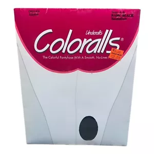 Underalls Coloralls Pantyhose & Panties All in One Size A-B Basic Black D921-321 - Picture 1 of 2