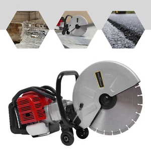 2 Stroke Gas Power 52cc Cement Wet Dry Masonry Concrete Cut Off Saw Blade NEW US - Picture 1 of 12