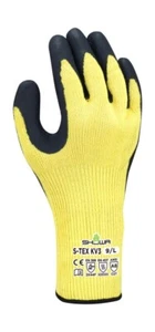 SHOWA S-TEX KV3 Gloves Cut Resistant Hagane Coil Technology Rough Grip Safety - Picture 1 of 3
