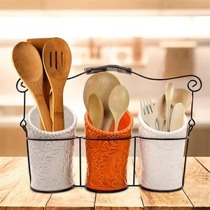 Portautensili Cucina in Ceramica | Set Accessori da Parete | Arredo e Decorazion - Imagen 1 de 22