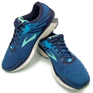 Brooks Womens Adrenaline GTS 18 Sneakers Shoes 1202681B495 Running Mesh 9.5M - Picture 1 of 12