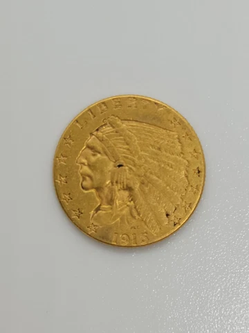 1915 $2.5 Dollar Gold Indian Head Coin Cover