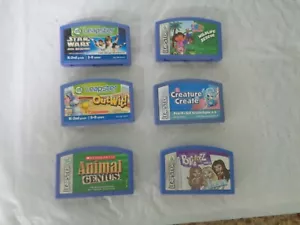 (6) Leapster Game Cartridges - Star Wars, Dora, Bratz, Outwit, Animal Genius - Picture 1 of 1