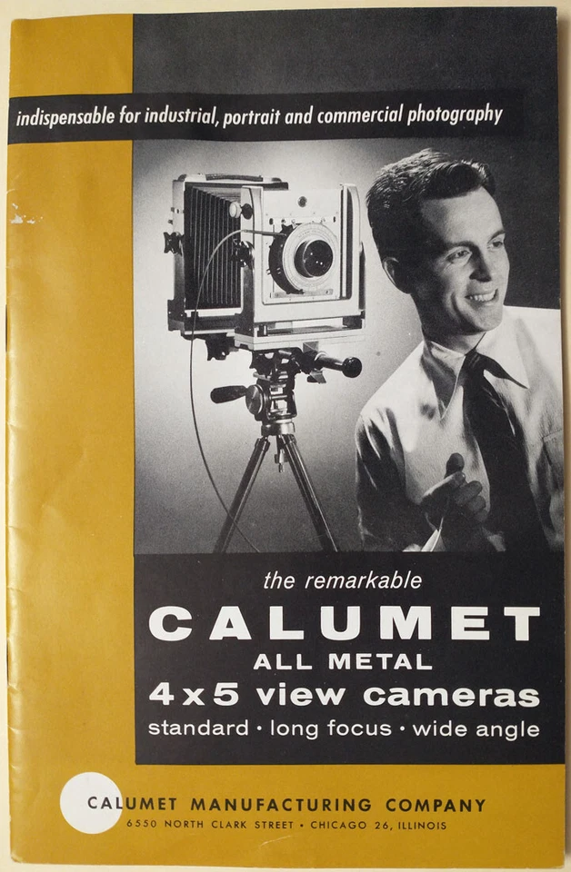 1957 Calumet All Metal 4x5 View Camera 18pg Brochure Booklet Photography - Image 1 of 4