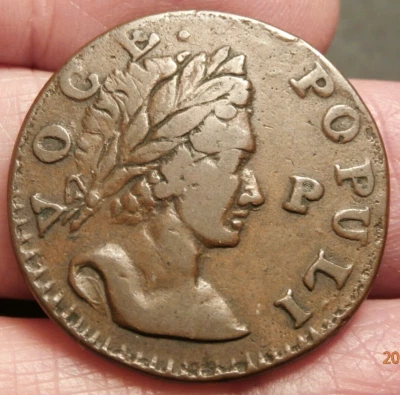 1760 P DESPUÉS DE CARA AFILADA VOZ POPULI COBRE S-871 Foto 1 de 2