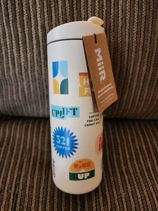 MiiR 16oz 321 Kaffeebecher, weiß mit Einschlussdesign, Heiß- oder Kaltgetränk, NEU - Bild 1 von 8