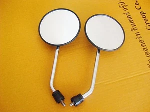 Fit YAMAHA AT2 AT CT 2 3 AT3 CHAPPY LB50 LB80 CT3 CT2 BLACK MIRRORS  8mm. sa732 - Picture 1 of 6