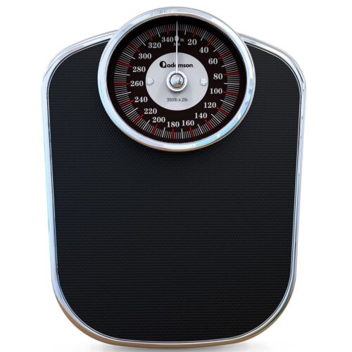 Adamson A26 Body Weight Bathroom Scale, Up to 350 LB, Mechanical, Analog Dial