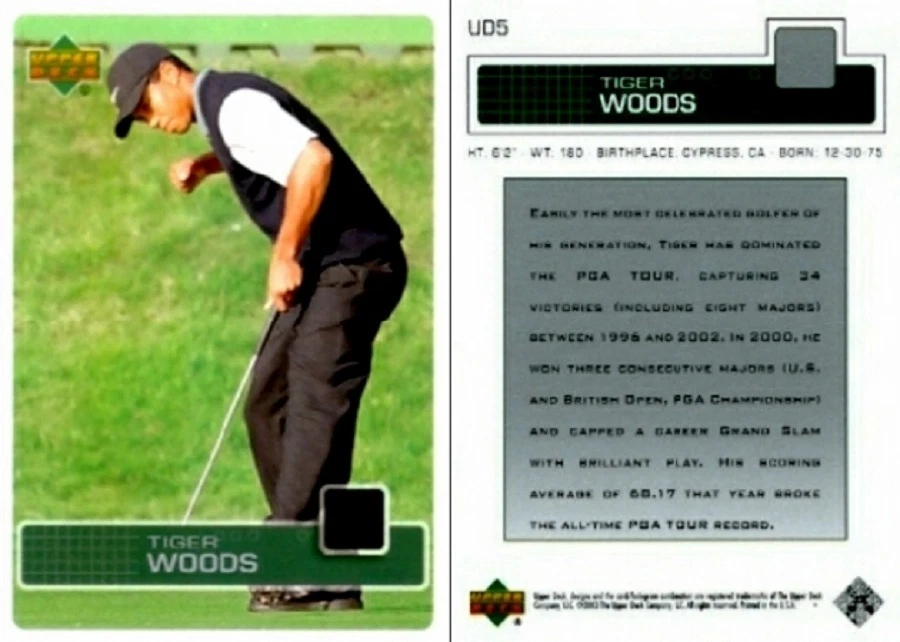 2003 Upper Deck Magazine #UD5 Tiger Woods - NEAR MINT-MINT - Image 1 of 1