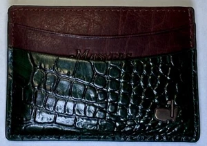 2025 Masters Green Leather Card Case Limited Edition Augusta National Golf Club - Picture 1 of 3