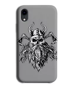 Funda para teléfono con calavera vikinga barba calaveras largas pelo facial blanca M895 - Imagen 1 de 1