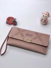 FOREVER YOUNG LONG Designer Styles Premium Quality Woman PU Leather Fold 