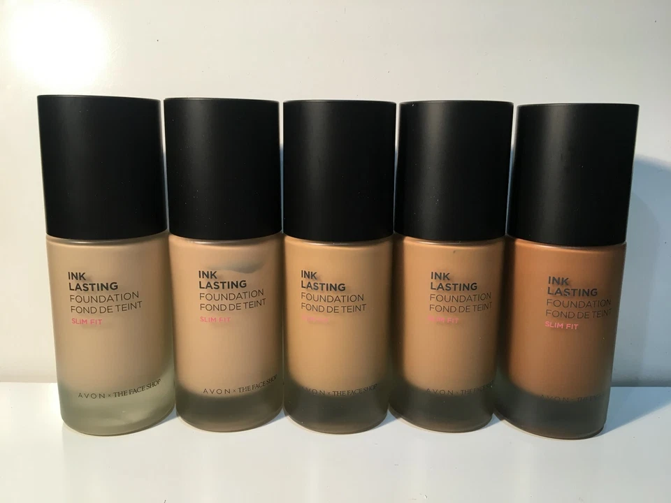 Avon The Face Shop Ink Lasting Liquid Foundation W50 RICH 1 oz. Slim Fit