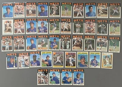 1986 Topps New York Mets Complete Team Set (43) World Champions with Traded Set - Image 1 of 4