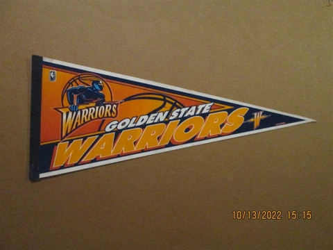 NBA Golden State Warriors Vintage Circa 1990's Tag Express Team Logo Pennant #6 Cover