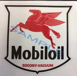 Mobil Oil  Car Vespa Lambretta Scooter Camper Van Decal Sticker - Picture 1 of 1