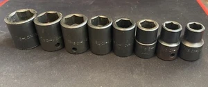 Chrome Vanadium 8pc 1/2” Drive SAE Impact 6pt Socket Set- Japan - Picture 1 of 10