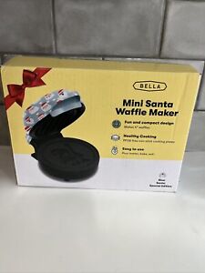 Bella Mini Waffle Maker Blue Santa Special Edition  NEW