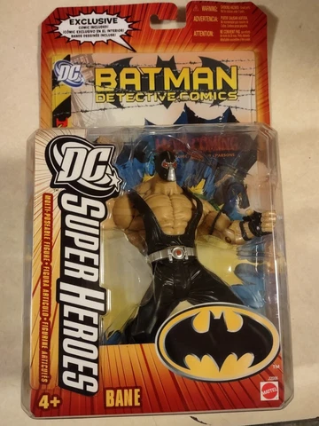 2006 DC Super Heroes Bane Action Figure w/ Batman Detective Comic Mattel NIB Cover