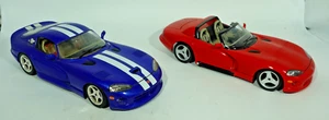 Burago Lot of 2 Dodge Viper GTS 1/18 - Picture 1 of 6