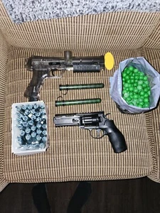 Paintball Bundle ER 2, Brodax .44 Super Mag, Zap Attak Paintballs, Co2 's - Picture 1 of 9