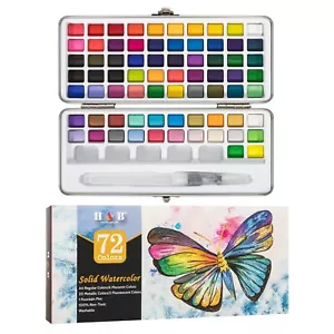 Watercolor Paint Set 50 Colors Water Colors Paint Adult Set with Watercolor P... - Picture 1 of 6