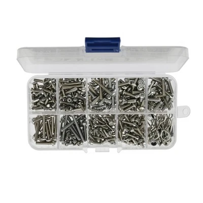 New 387 in 1 Stainless Stelel Screws Set For 1/10 RC Car Traxxas TRX-4 Crawler - Image 1 of 4