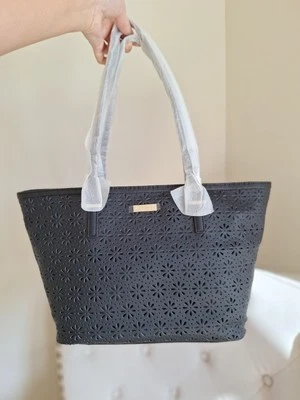 全新带标签 Kate Spade New York Harmony Cedar Street 穿孔托特包 298 美元 — 第 1/4 张图片