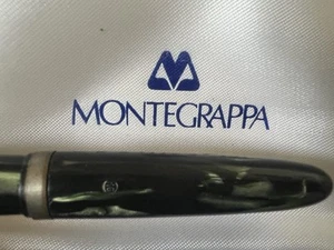 π΄ MONTEGRAPPA penna stilografica EXTRA celluloide pulsante fondo scrive vintage - Picture 1 of 12
