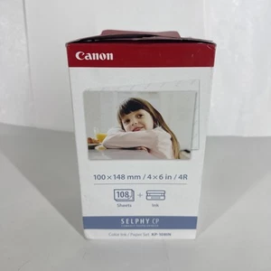 Canon Selphy KP-108IN Farbtinte Papier Set 108 4x6 Blatt - Bild 1 von 4