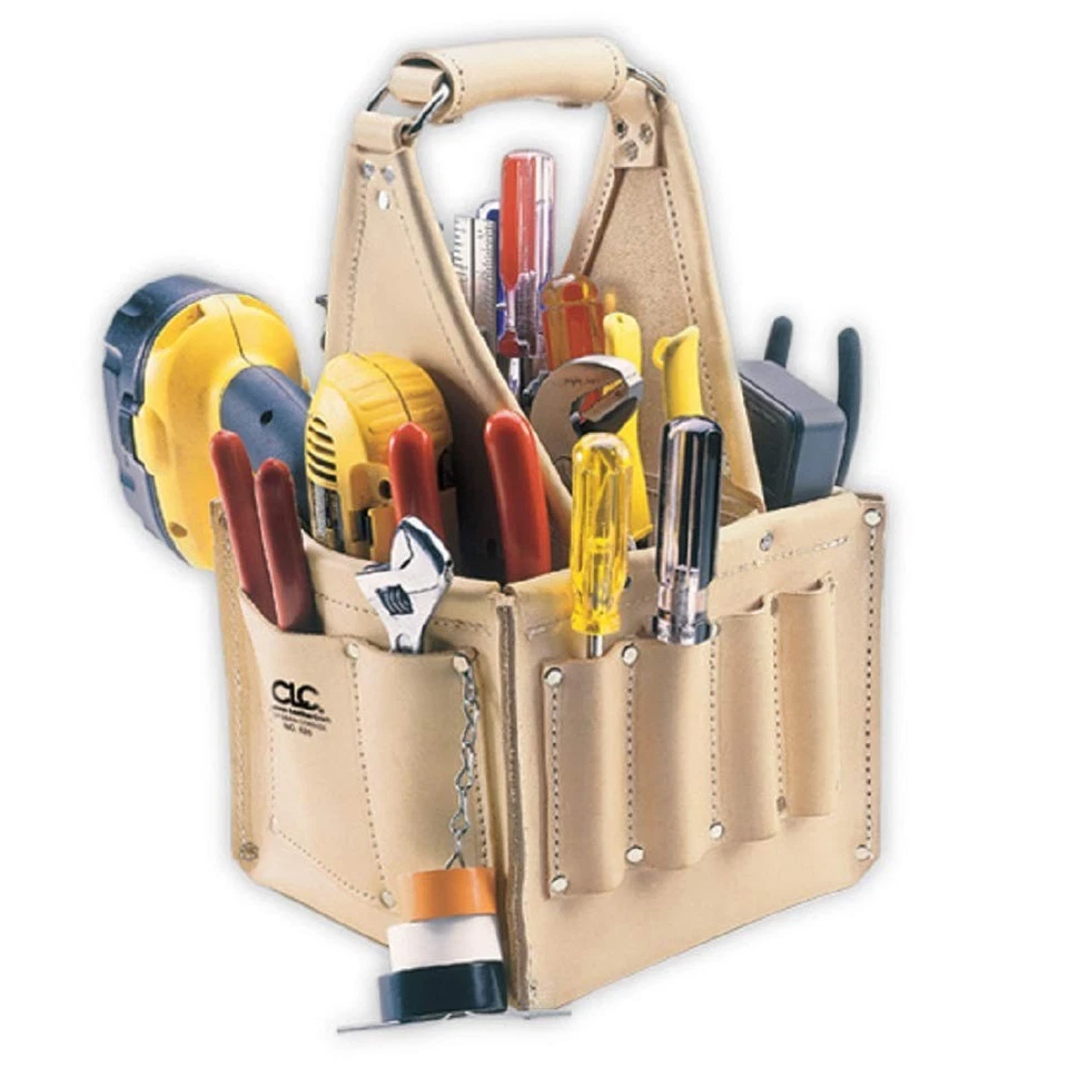 CLC 526 Electrician's and Maintenance Tool Pouch, Heavy Duty, 17 Pocket , Tan - Image 1 of 1