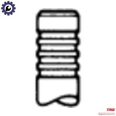 6x INTAKE VALVE 105-35669 FOR DC 13.116 12.7L 6cyl - Image 1 of 4